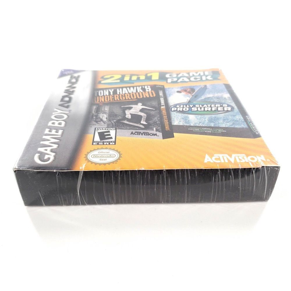 2 in 1 Game Pack: Tony Hawk's Underground/Kelly Slater's Pro Surfer GBA Sealed - Picture 3 of 7
